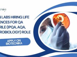 Life Sciences QA Jobs at MSN Labs