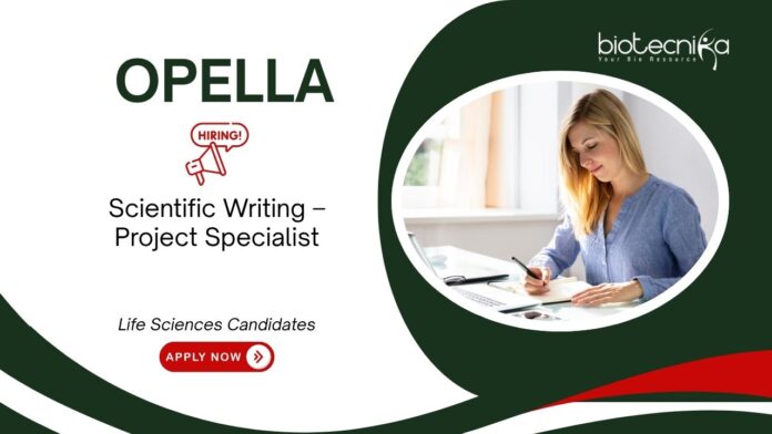 Scientific Writing Job at Opella, Hyderabad. Life Sciences  Candidates, Apply Now. Career in Scientific Communication.