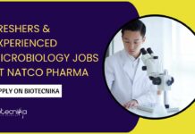Microbiology Jobs at Natco Pharma