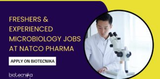Microbiology Jobs at Natco Pharma