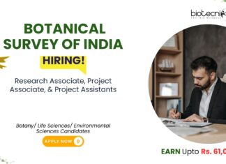 Govt Research Associate Job at Botanical Survey of India | Apply Now Research Associate Job at Botanical Survey of India. Apply for Research Associate, Project Associate, and Project Assistant posts.