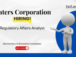 Regulatory Affairs Job at Waters Corporation. Biochemistry & Biomedical Candidates, Apply Now. Job in Bangalore.