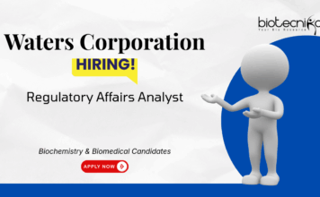 Regulatory Affairs Job at Waters Corporation. Biochemistry & Biomedical Candidates, Apply Now. Job in Bangalore.