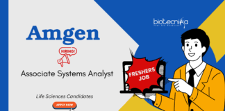 Life Science Jobs For Freshers at Amgen. Apply Now For the Associate Systems Analyst Role. Job in Hyderabad.