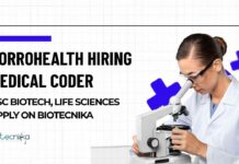 Corrohealth Hiring Medical Coder – BSc Biotech, Life Sciences Apply on Biotecnika BSc & MSc Life Sciences Jobs at Corrohealth