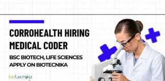 Corrohealth Hiring Medical Coder – BSc Biotech, Life Sciences Apply on Biotecnika BSc & MSc Life Sciences Jobs at Corrohealth