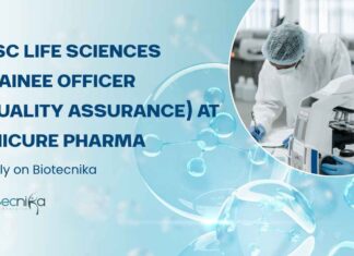 Life Sciences Trainee Officer