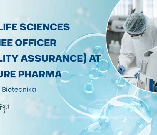 Life Sciences Trainee Officer