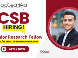 JRF vacancy CSB Ranchi research jobs life science jobs recruitment