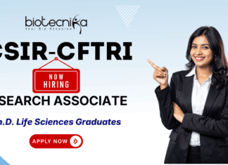 CSIR-CFTRI Research Associate RA-I biotechnology research jobs 2025