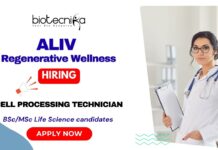Cell Processing Technician — PRP & Bone Marrow | ALIV Regenerative Wellness, Mumbai
