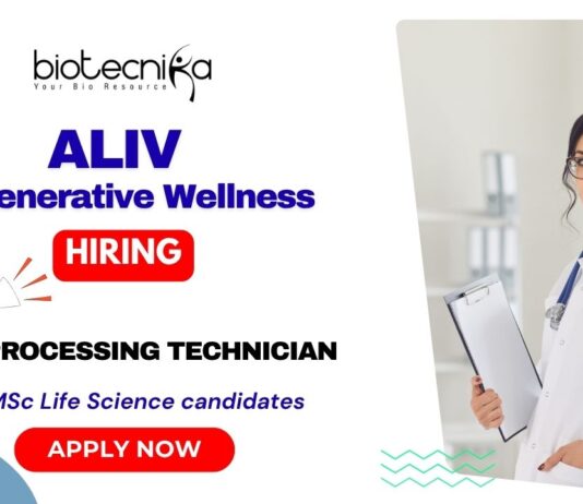 Cell Processing Technician — PRP & Bone Marrow | ALIV Regenerative Wellness, Mumbai