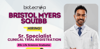 Clinical Trial Registration Sr. Specialist | BMS Careers in Clinical Data Management Clinical Data Management Jobs at BMS – Clinical Research Careers in India
