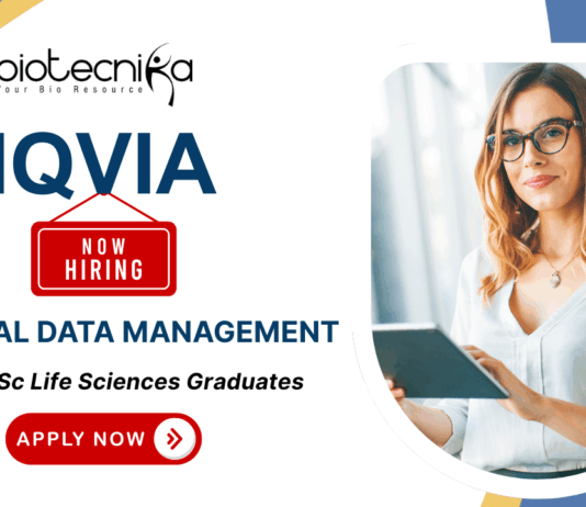 Clinical Data Management Jobs at IQVIA | Life Science Job Opportunity