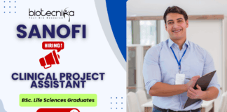Clinical Project Assistant clinical research jobs, clinical trial assistant jobs, biotech jobs at Sanofi Hyderabad