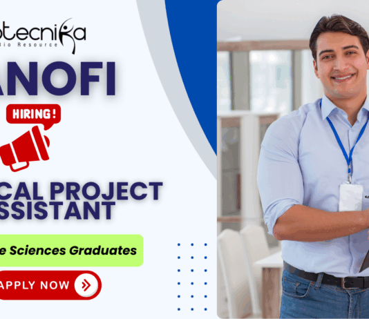 Clinical Project Assistant clinical research jobs, clinical trial assistant jobs, biotech jobs at Sanofi Hyderabad