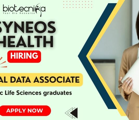 Clinical Research Jobs at Syneos Health – Clinical Data Associate Role in Clinical Data Management