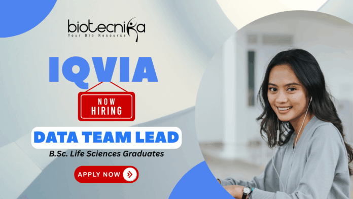 Data Team Lead IQVIA Kochi Clinical Data Management Jobs Life Science Careers Data Team Lead IQVIA Kochi | Clinical Data Management Jobs | Life Science Careers