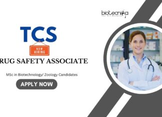 Biotechnology Jobs: TCS is Hiring Drug Safety Associate | Candidates wit MSc in Biotechnology Apply Now | TCS Career