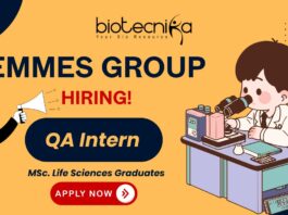 QA Intern at Emmes Group – quality assurance jobs for life science students