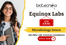 Microbiology Internship at Equinox Labs | Apply Now Microbiology internship at Equinox Labs for life science jobs and FSSAI internship experience