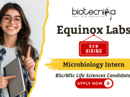 Microbiology Internship at Equinox Labs | Apply Now Microbiology internship at Equinox Labs for life science jobs and FSSAI internship experience