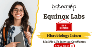 Microbiology Internship at Equinox Labs | Apply Now Microbiology internship at Equinox Labs for life science jobs and FSSAI internship experience