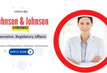 Johnson & Johnson Hiring Life Science Candidates For Regulatory Affairs Role – Apply Now Regulatory Affairs Jobs in India: Johnson & Johnson is Hiring an Executive | UG or PG Graduates Can Apply Now for Life Science Jobs