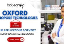 Field Applications Scientist at Oxford Nanopore | Life Science Careers India Field Applications Scientist Job at Oxford Nanopore | Life Science Careers & Genomics Job