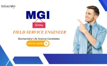 Biochemistry Jobs: MGI is Hiring Field Service Engineer | Apply Now for Life Science Career | Life Science Jobs