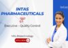 Quality Control Jobs at Intas Pharmaceuticals. MSc Biotechnology Candidates, Apply Now. Job in Ahmedabad. Careers in Biotechnology