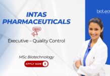 Quality Control Jobs at Intas Pharmaceuticals. MSc Biotechnology Candidates, Apply Now. Job in Ahmedabad. Careers in Biotechnology