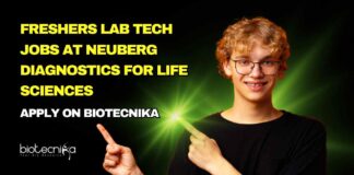 Freshers Life Sciences Lab Tech Jobs at Neuberg Diagnostics