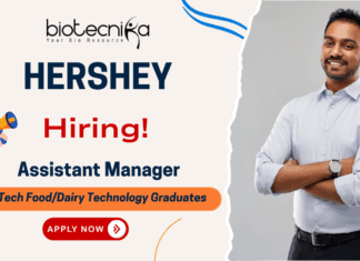 Food Technology Jobs: Assistant Manager Production at Hershey Assistant Manager Production at Hershey for food technology jobs and FMCG jobs