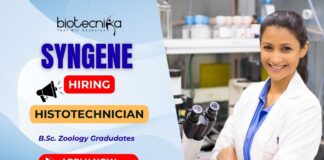Histotechnician Job at Syngene Bangalore – Clinical Research Jobs