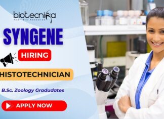 Histotechnician Job at Syngene Bangalore – Clinical Research Jobs
