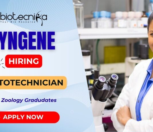 Histotechnician Job at Syngene Bangalore – Clinical Research Jobs