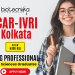 ICAR-IVRI Kolkata Young Professional Recruitment 2025 for research assistant jobs and life science job seekers.