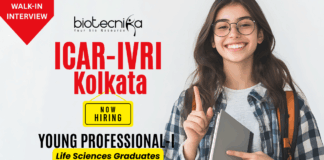 ICAR-IVRI Kolkata Young Professional Recruitment 2025 for research assistant jobs and life science job seekers.