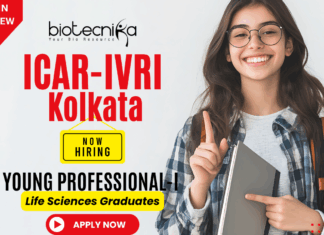 ICAR-IVRI Kolkata Young Professional Jobs | Research Assistant ICAR-IVRI Kolkata Young Professional Recruitment 2025 for research assistant jobs and life science job seekers.