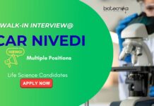 Research Jobs: ICAR NIVEDI Recruitment - Life Science Candidates Attend the Walk-In Interview | Life Science Jobs