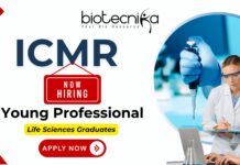 ICMR Recruitment – Young Professional-II Life Science Jobs ICMR recruitment 2025 Young Professional-II Life Science jobs Content Development & Dissemination