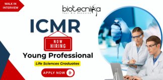 ICMR recruitment 2025 Young Professional-II Life Science jobs Content Development & Dissemination