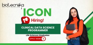 Clinical research jobs at ICON – Data Science Programmer role for life science jobs seekers and ICON career aspirants