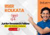 IISER Kolkata junior research fellow recruitment for biological science jobs – SERB project vacancy