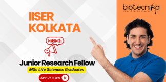 Junior Research Fellow Recruitment at IISER Kolkata | Walk-in Interview IISER Kolkata junior research fellow recruitment for biological science jobs – SERB project vacancy