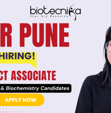 IISER Pune project associate jobs recruitment 2025 for life science candidates