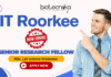 IIT Roorkee recruitment SRF research jobs life sciences jobs