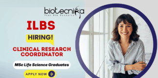 ILBS recruitment for Clinical Research Coordinator – clinical research jobs 2025