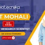 INST Mohali Recruitment 2025 – Project Research Scientist-I | Research Jobs INST Mohali Project Research Scientist-I recruitment 2025 – research jobs in biotechnology and life sciences